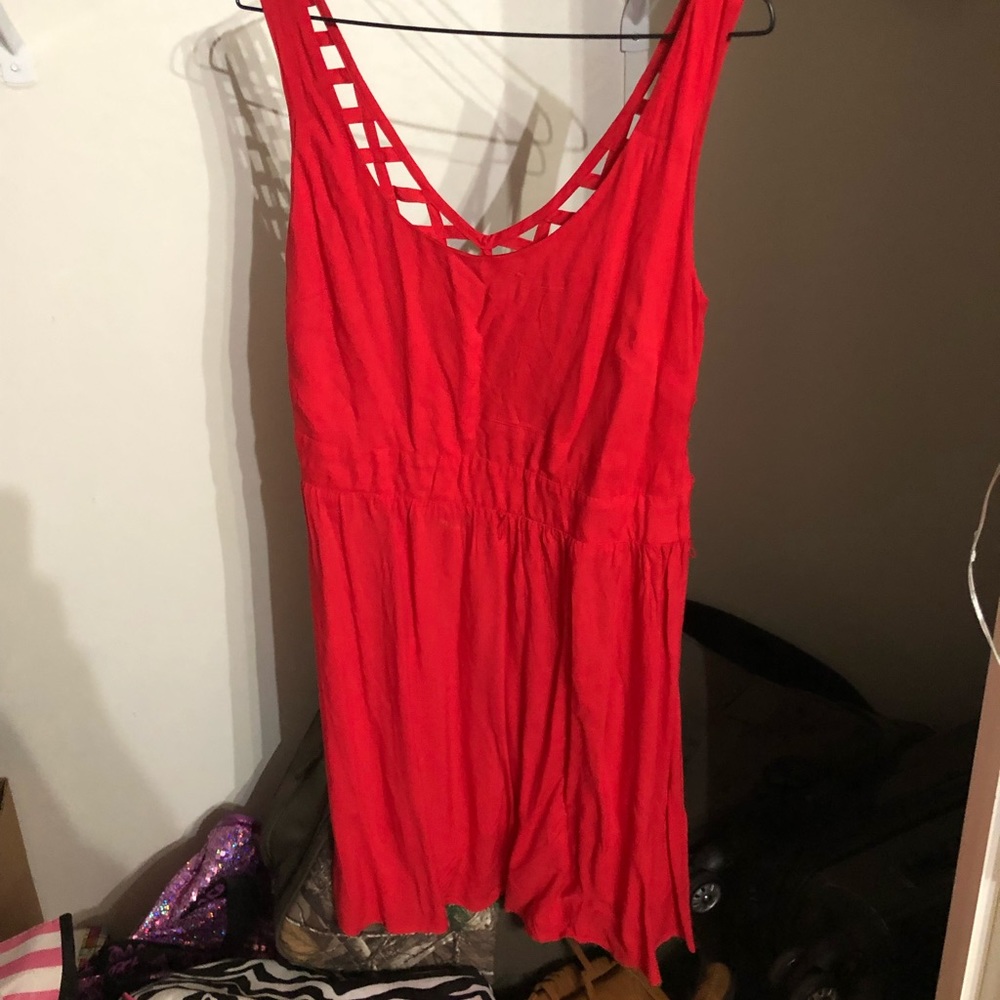 LARGE RED DRESS